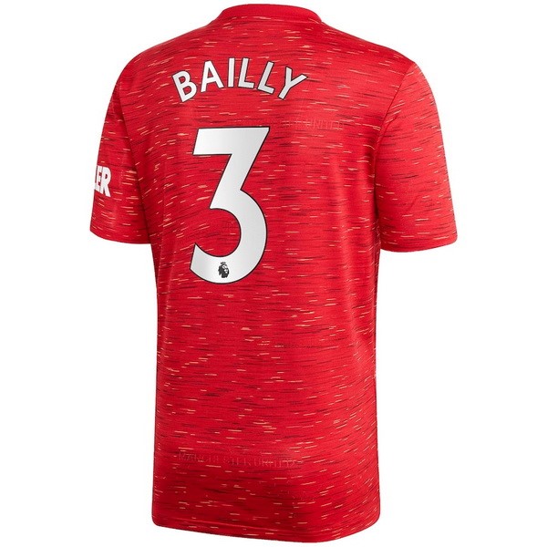 Camiseta Manchester United NO.3 Bailly Replica Primera Ropa 2020/21 Rojo